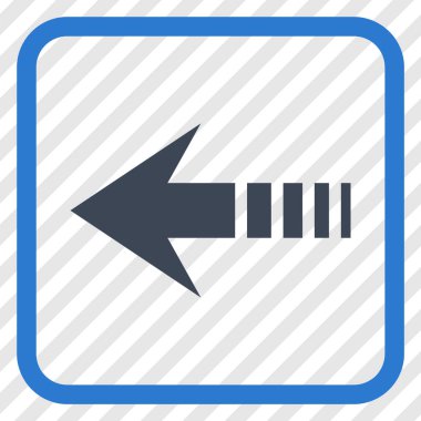 Sol vektör simgesi bir çerçevede göndermek