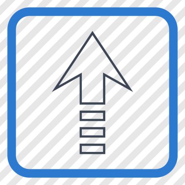 Vektör simgesi bir çerçeve içinde gönder