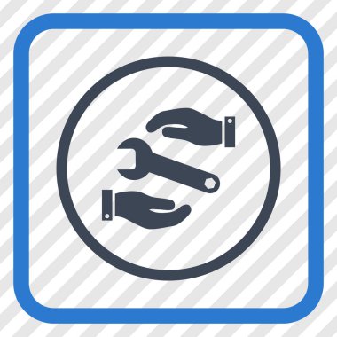 Hizmet vektör simgesi bir çerçeve içinde