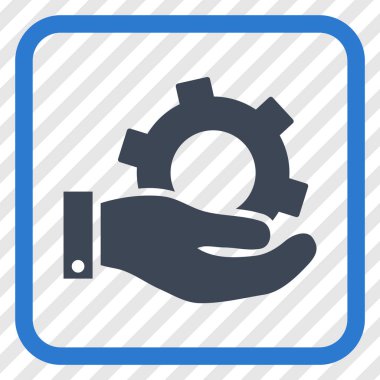 Hizmet vektör simgesi bir çerçeve içinde