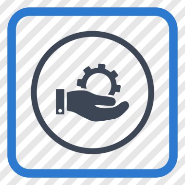 Hizmet vektör simgesi bir çerçeve içinde