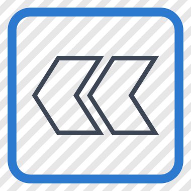 Shift Sol vektör simgesi bir çerçeve içinde