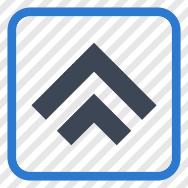 Vektör simgesi bir çerçeve içinde yukarı kayması