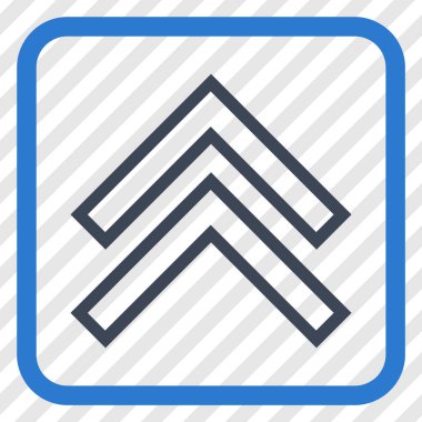 Vektör simgesi bir çerçeve içinde yukarı kayması