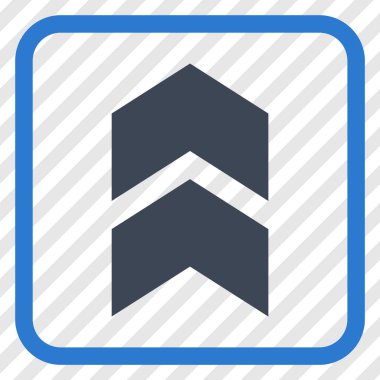 Vektör simgesi bir çerçeve içinde yukarı kayması