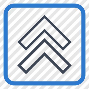 Vektör simgesi bir çerçeve içinde yukarı kayması