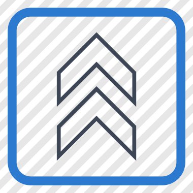 Vektör simgesi bir çerçeve içinde yukarı kayması