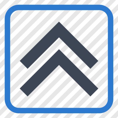 Vektör simgesi bir çerçeve içinde yukarı kayması