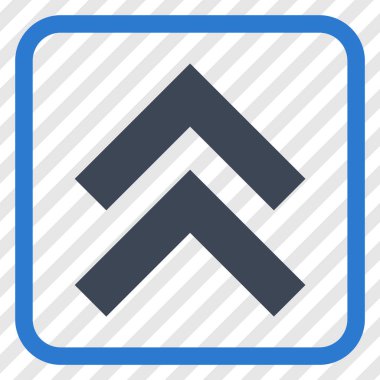 Vektör simgesi bir çerçeve içinde yukarı kayması