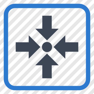 Oklar vektör simgesi bir çerçeve içinde küçültmek