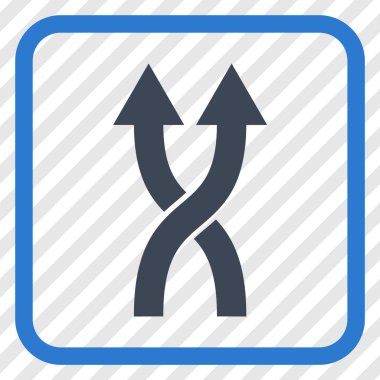 Vektör simge yukarı okları bir çerçevede shuffle