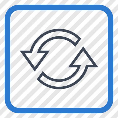 Eşitleme oklar bir çerçeve içinde simge vektör