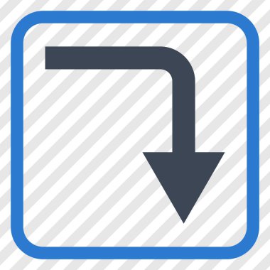 Vektör simgesi bir çerçeve içinde geri çevirmek