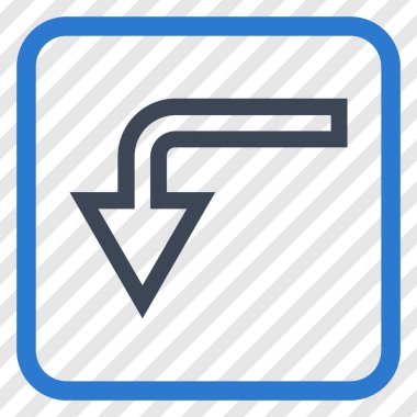 Vektör simgesi bir çerçeve içinde geri çevirmek