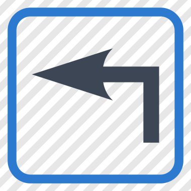 Sol vektör simge bir çerçevede açmak