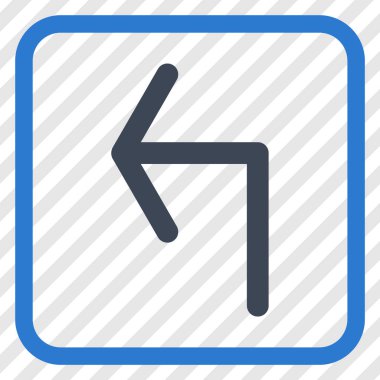 Sol vektör simge bir çerçevede açmak