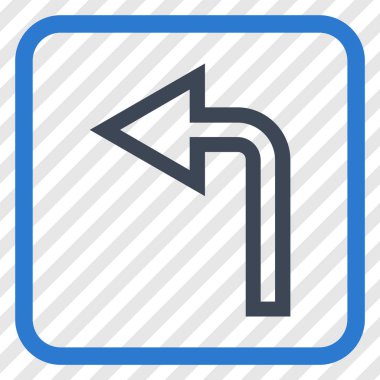 Sol vektör simge bir çerçevede açmak