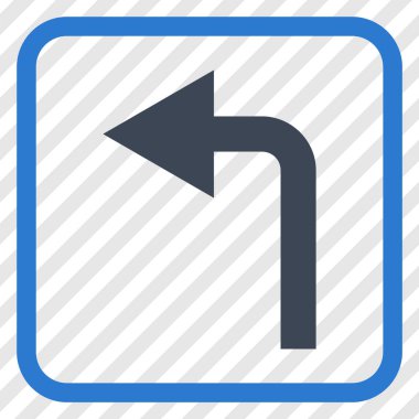 Sol vektör simge bir çerçevede açmak