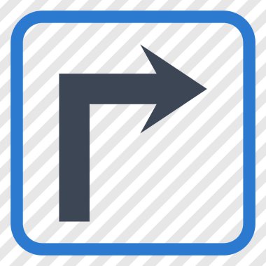 Doğru vektör simge bir çerçevede açmak