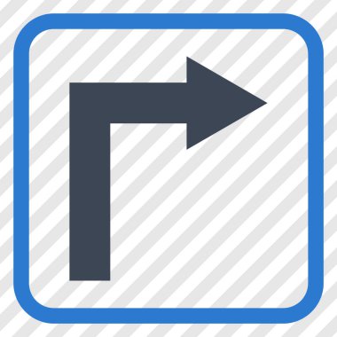 Doğru vektör simge bir çerçevede açmak