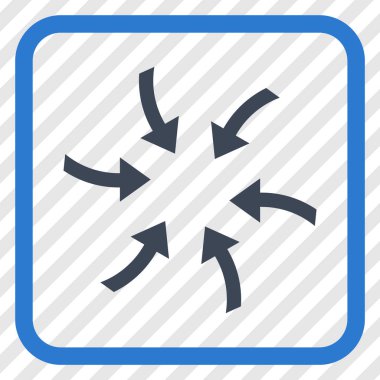 Oklar vektör simgesi bir çerçeve içinde burgu