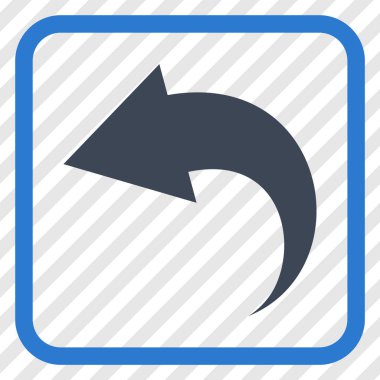 Vektör simgesi bir çerçeve içinde geri al