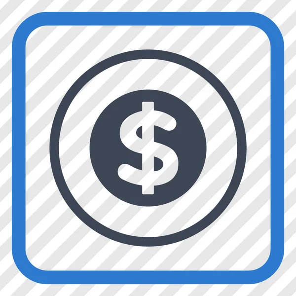 Icône vectorielle de la finance dans un cadre — Image vectorielle
