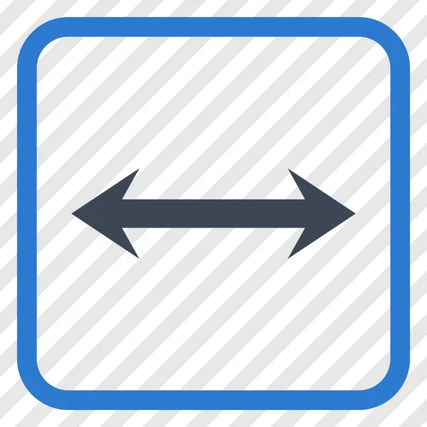 Horizontal Flip Vector Icon In a Frame — Stock Vector