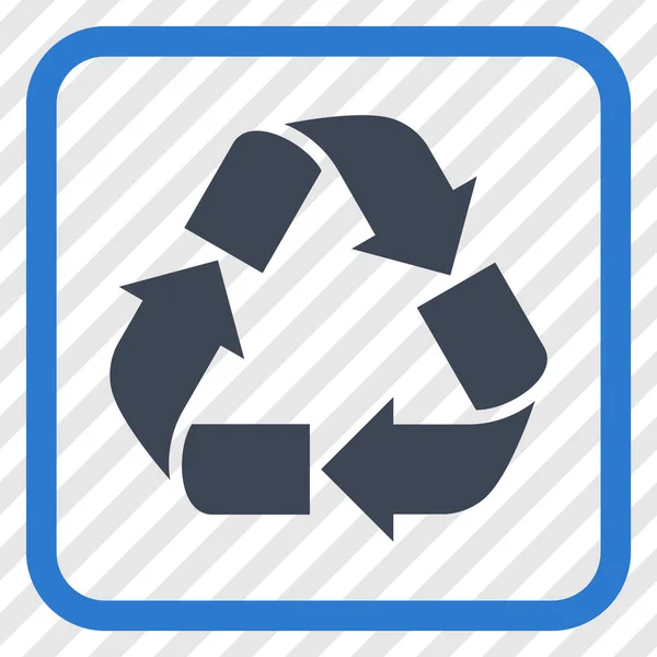 Vektor-Symbol in einem Rahmen recyceln — Stockvektor