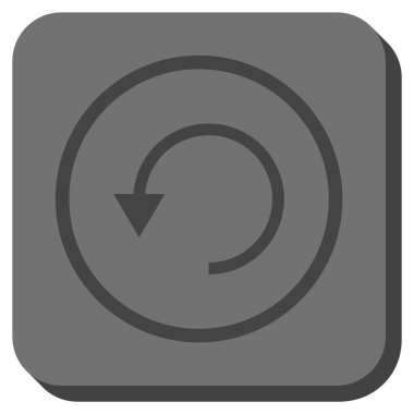 CCW yuvarlatılmış kare vektör simge döndürmek