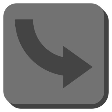 Doğru yuvarlatılmış kare vektör simge döndürmek