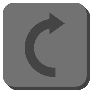 Doğru yuvarlatılmış kare vektör simge döndürmek