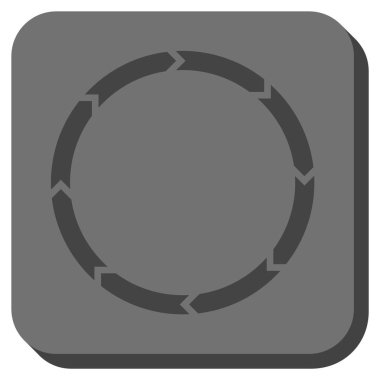 Döndürme yuvarlatılmış kare vektör simgesi