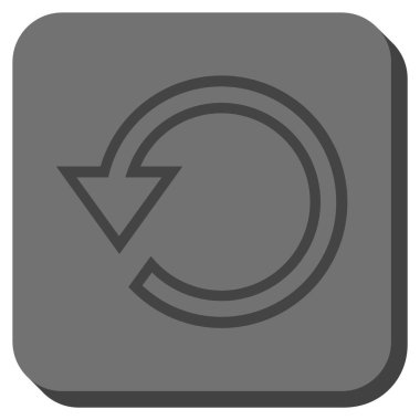 Yuvarlatılmış Kare vektör simge döndürmek