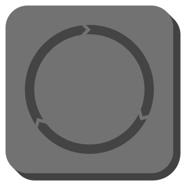 Döndürme yuvarlatılmış kare vektör simgesi