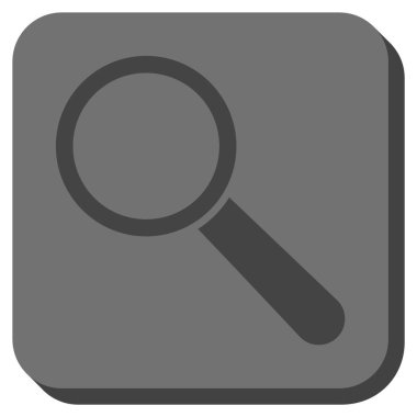 Arama aracı kare vektör simge yuvarlak