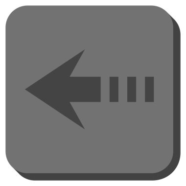 Kare vektör simge sol yuvarlak göndermek