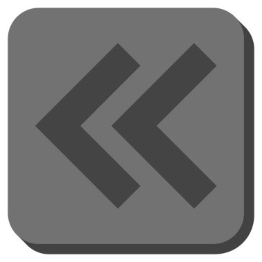 Sola kaydırma yuvarlak kare vektör simgesi