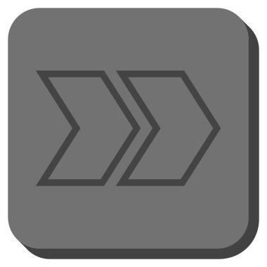 Şu yuvarlak üst karakter kare vektör simgesi