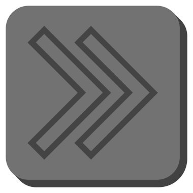 Şu yuvarlak üst karakter kare vektör simgesi