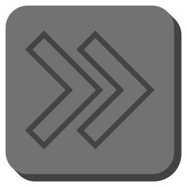 Şu yuvarlak üst karakter kare vektör simgesi