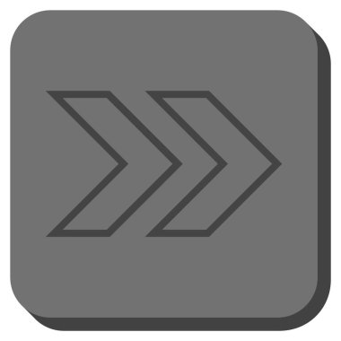 Şu yuvarlak üst karakter kare vektör simgesi