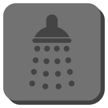 Duş yuvarlatılmış kare vektör simgesi