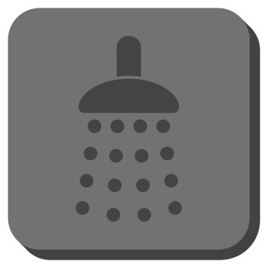 Duş yuvarlatılmış kare vektör simgesi