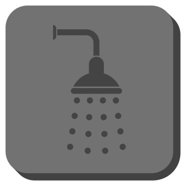 Duş yuvarlatılmış kare vektör simgesi
