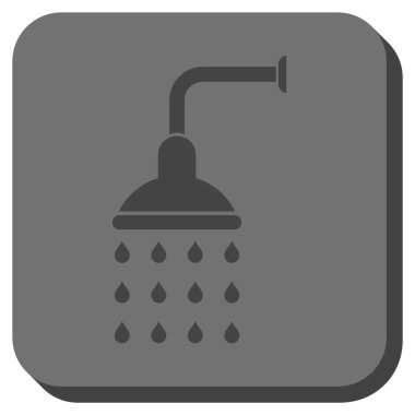 Duş yuvarlatılmış kare vektör simgesi