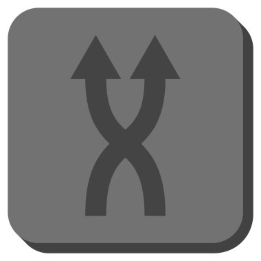 Yuvarlatılmış Kare vektör simge yukarı okları shuffle