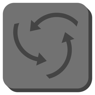 Oklar yuvarlatılmış kare vektör simge girdap