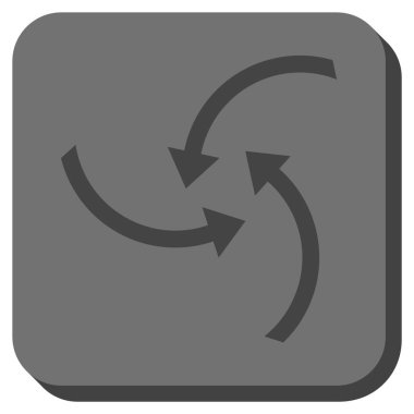 Oklar yuvarlatılmış kare vektör simge girdap