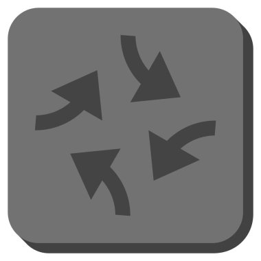 Oklar yuvarlatılmış kare vektör simge girdap